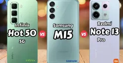 Infinix Hot 50 5G Vs Samsung Galaxy M15 Vs Redmi 13 5G Chipset MediaTek hingga Snapdragon, Pilih yang Mana?