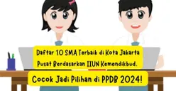 Daftar 10 SMA Terbaik di Kota Jakarta Pusat Berdasarkan IIUN Kemendikbud, Cocok Jadi Pilihan di PPDB 2024!