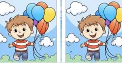 Tes IQ Hilangkan Stress dan Kepenatan Bekerja: Temukanlah 3 Perbedaan Pada Bocah Laki-Laki yang Memegang Balon Berikut