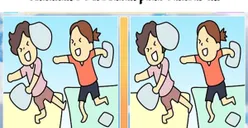 Lelah dengan Pekerjaan? Temukan 3 Perbedaan pada Gambar Anak-Anak Bermain Perang Bantal untuk Menguji Kemampuan Observasi