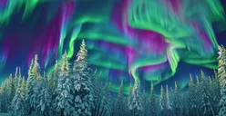 Tes Ilusi Optik: Seberapa Tinggi Daya Nalar Kamu, Coba Temukan Satu Rusa yang Tersembunyi di Dalam Gambar Aurora Ini