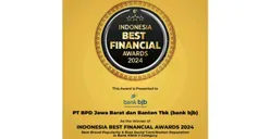 bank bjb Raih Penghargaan Best Brand Popularity dan Best Social Contribution Reputation di Indonesia Best Financial Awards 2024