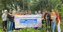 Rayakan HUT ke-25, PNM Cabang Sukabumi Tanam 100 Pohon Endemik