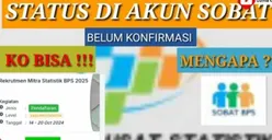 Status Belum Konfirmasi Muncul di Akun Sobat Badan Pusat Statistik, ini Solusi Mengetahui Hasil Seleksi Mitra Statistik 2025
