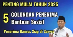 5 Golongan KPM yang Dipastikan Akan Tetap Dapat Bansos di Tahun 2025, Kamu Termasuk?