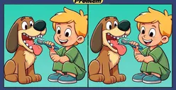 Tes Penglihatan: Coba Temukan 3 Perbedaan pada Anjing dan Anak Laki-Laki Ini untuk Menguji Konsentrasi Kamu