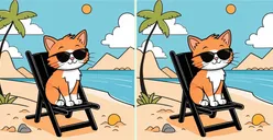 Tes Penglihatan: Coba Temukan 3 Perbedaan pada Kucing Sedang Berjemur Ini untuk Menguji Kejelian Mata Kamu