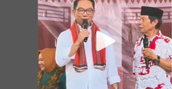 Ridwan Kamil Nikmati Lenong Betawi di Meruya, Janjikan Program Pasar Malam jika Menang Pilgub Jakarta 2024