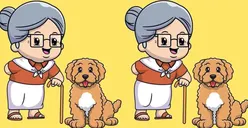 Tes Penglihatan: Coba Temukan 3 Perbedaan pada Nenek dan Anjing Ini untuk Mengetahui Seberapa Baik Daya Fokus Kamu