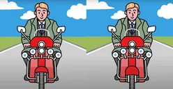 Tes Penglihatan: Yakin Memiliki Kemampuan Pengamatan yang Baik? Coba Temukan 3 Perbedaan pada Pria yang Sedang Naik Motor Ini