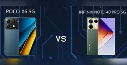 Selisih Rp200 Ribuan Saja! Poco X6 5G vs Infinix Note 40 Pro 5G, Mana yang Lebih Unggul dan Memiliki Performa Maksimal?