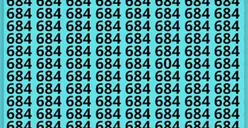 Tes IQ Ilusi Optik: Temukan Angka 604 di Antara 684 dalam 10 Detik, Buktikan Seberapa Baik Fokus Kamu