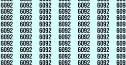 Tes Ilusi Optik: Ingin Melatih Kejelian? Coba Temukan Angka Berbeda pada Deretan 6092 dalam 7 Detik!
