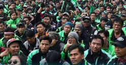 Sempat-Sempatnya Kampanye Ridwan Kamil saat Demo Ojol Jakarta, Orator Dimaki dan Disuruh Turun