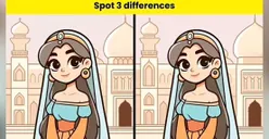 Tes IQ: Punya Mata Jeli? Coba Temukan 3 Perbedaan Pada Gambar Gadis di Taj Mahal dalam 15 Detik