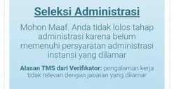 Apa Arti TMS yang Muncul pada Pengumuman Hasil Seleksi Administrasi CPNS 2024? Ternyata Ini Penyebabnya