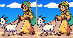 Tes Penglihatan: Temukan 3 Perbedaan pada Wanita dan Kambing Ini untuk Mengetahui Seberapa Tinggi Daya Fokus Kamu