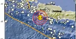 Info Gempa Terkini: Gempa 5,9M Guncang Barat Daya Bayah-Banten Terasa hingga Bandung