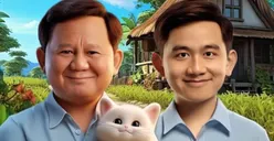Elektabilitas Prabowo-Gibran Nangkring di Posisi Teratas Berkat Baliho Gemoy? Warganet: Mood Banget, Langsung All In