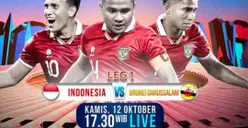Link Live Streaming Timnas Indonesia vs Brunei Darussalam di Leg 1 pada Kualifikasi Piala Dunia 2026