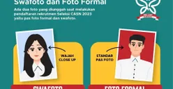 Ketentuan PluTata Cara Swafoto dan Foto Formal untuk Daftar Seleksi CPNS dan PPPK 2023, Simak Penjelasannya!