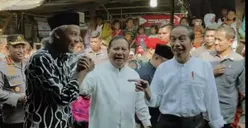 Kunjungi Pasar Grogolan, Pekalongan, Presiden Jokowi Lakukan ini Kepada Ganjar Pranowo dan Prabowo Subianto