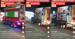 Viral Iring-iringan Mobil Bawa Baliho Prabowo-Gibran, Warganet: Belum Ada Satu Jam Putusan MKMK