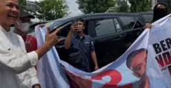 Disambut Bentangan Spanduk Prabowo Subianto saat Kampanye di Balikpapan, Ganjar Pranowo Sebut Pendukung 02 Pemberani