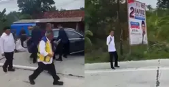 Viral Ban Mobil Dinas Presiden Bocor di Grobogan Jawa Tengah, Jokowi Pilih Jalan Kaki dan Sapa Warga