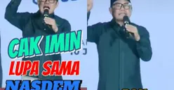 Waduh! Cak Imin Blunder Lagi, Sebut Partai Pengusungnya PAN Bukan NasDem