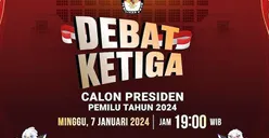 Link Live Streaming Debat Ketiga Capres Pilpres 2024 Malam Ini Pukul 19.00 WIB, Jangan Sampai Lupa!