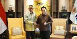 Prabowo Subianto-Gibran Daftar ke KPU, Erick Thohir Malah Bertemu Sandiaga Uno, Ada Apa?