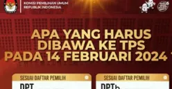 Pemilih Wajib Tahu! Inilah Dokumen yang Harus Dibawa saat Pemilu 2024 pada 14 Februari Mendatang