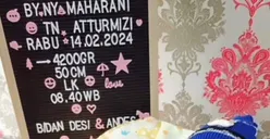 Viral Bayi Lahir saat Pilpres 2024 Diberi Nama M Prabowo Gibran, Warganet: Gemoy Banget