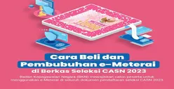 5 Link Resmi Penjualan E-Meterai untuk Pelengkap Dokumen Syarat Pendaftaran CPNS 2023 Beserta Cara Belinya