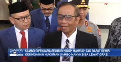 Ferdy Sambo Dipenjara Seumur Hidup, Mahfud MD: Mudah-mudahan Tak Ada Kongkalikong Lagi