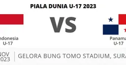 Gratis! Link Live Streaming Timnas Indonesia vs Panama Piala Dunia U-17 2023, Kick Off Pukul 19.00 WIB