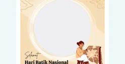 Download 15 Link Twibbon Hari Batik Nasional dengan Desain Menarik di Sini, Cocok Dijadikan Status WA