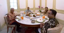 Usai Makan Siang dengan Jokowi, Ini yang Disampaikan Prabowo, Anies, dan Ganjar