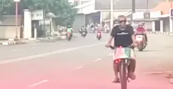 Menjelang Kampanye Akbar Pasangan Anies Baswedan Muhaimin Iskandar, Relawan Amin Memilih Gowes dari Cirebon