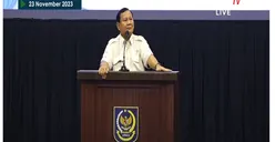 Hadiri Rakerda APDESI, Prabowo Subianto Curhat karena Tidak Boleh Kampanye dan Bicara Visi Misi