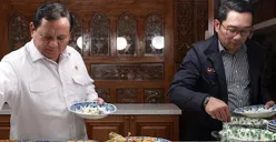 Ridwan Kamil Makan Malam Bersama Prabowo setelah Isu Dirinya Dipinang PDI Perjuangan