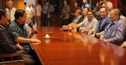 Prabowo Subianto dan Susilo Bambang Yudhoyono alias SBY Ngopi Bareng di Aceh