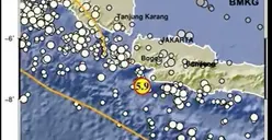 BREAKING NEWS! Gempa 5,9 Magnitudo Guncang Bayah Banten, Tidak Berpotensi Tsunami