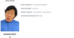 Warganet Buka Rahasia Suksesnya Alfiansyah Bustami alias Komeng, Menang Telak sebagai Calon Anggota DPD Dapil Jawa Barat