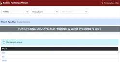 Jadi Trending Topik, Grafik Lingkaran dan Batang Hasil Perhitungan Suara di Situs KPU Pagi Ini Hilang