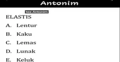 Tes Psikologi: Psikotes untuk Kerja, Lawan Kata atau Antonim dari Elastis Apa? Temukan Jawabannya di Sini