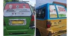 Wah! Supir Angkot Ngaku Terpaksa Pasang Stiker Pasangan Ganjar Pranowo-Mahfud MD di Mobilnya, Dibayar Rp100 Ribu