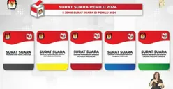 AWAS Jangan Keliru, Kenali 5 Jenis Surat Suara Pemilu 2024, Ini Perbedaannya!