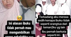Viral Kisah Ibu Tak Pernah Ambilkan Rapor Sang Anak, Alasannya Bikin Nangis Sesenggukan